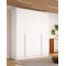 Guarda Roupa Solteiro Alvorada c/ 4 Portas 3 Gavetas - Branco