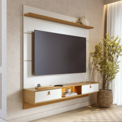 Painel Bali para Tvs até 65″ – Off White/Naturale