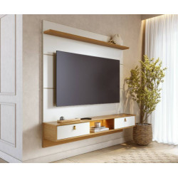 Painel Bali para Tvs até 65″ – Off White/Naturale