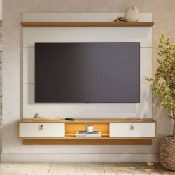 Painel Bali para Tvs até 65″ – Off White/Naturale