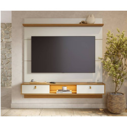 Painel Bali para Tvs até 65″ – Off White/Naturale