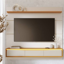 Painel Tahiti para Tvs até 65″ – Off White/Naturale