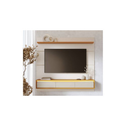 Painel Tahiti para Tvs até 65″ – Off White/Naturale