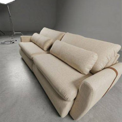 Sofá Cama Retrátil Amaranto 2,50 - Linho Bege