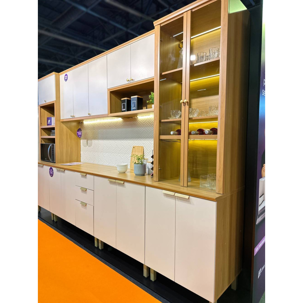Cozinha Selene Completa - Jequitiba/Off White Fosco
