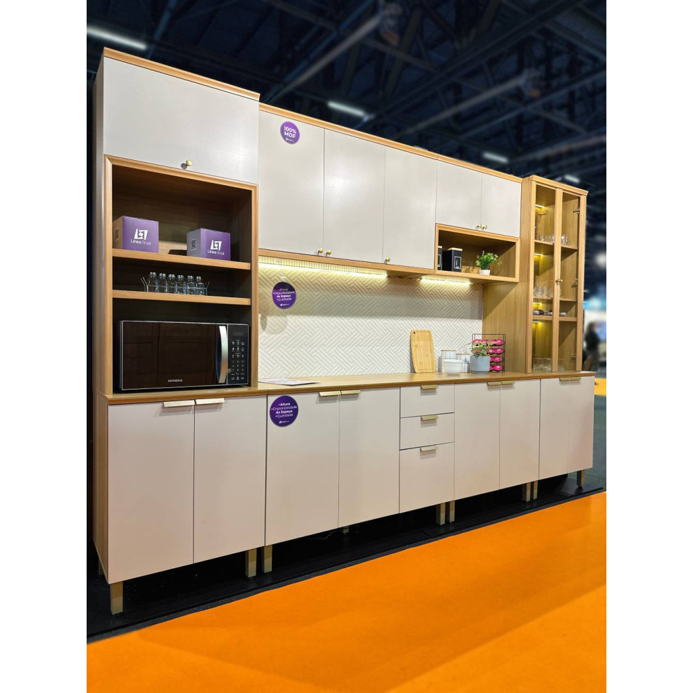 Cozinha Selene Completa - Jequitiba/Off White Fosco