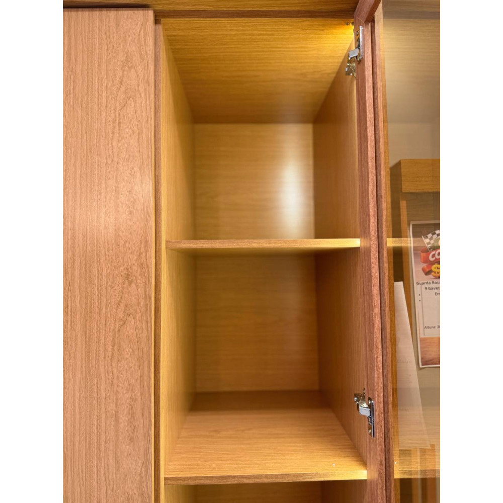 Guarda Roupa Casal Napoli c/ 6 Portas 4 Gavetas - Cinamomo 