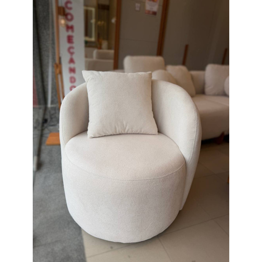 Poltrona Giratória  316 -  Boucle Croacia