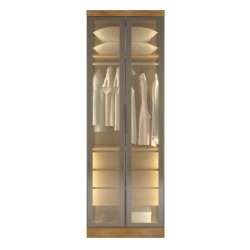 Guarda Roupa Rizon Módulo 2 Portas 3 Gavetas Reflecta Novo Horizonte - Cinamomo