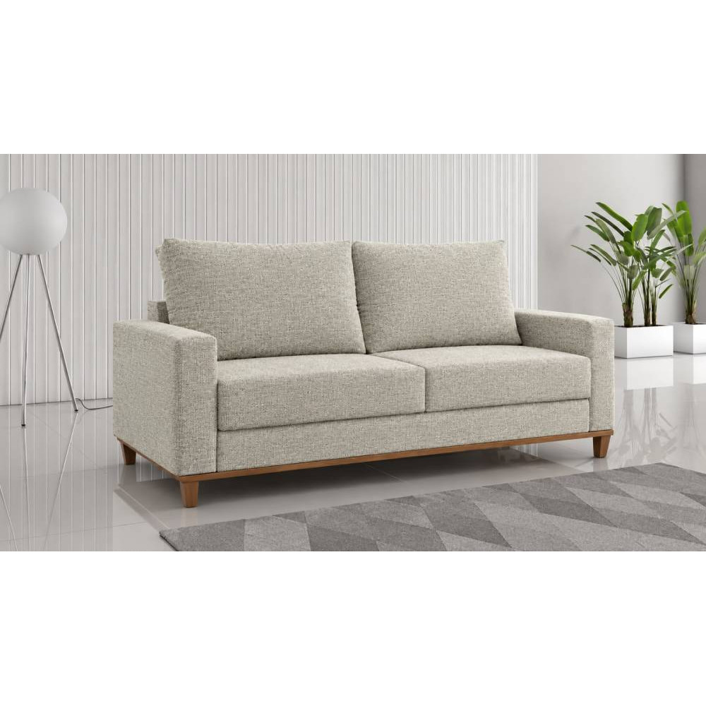Sofá Living Italia 1,80 Viero Linho - Juta