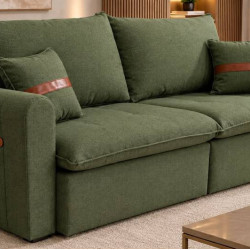 Sofá Retrátil e Reclinável Verona 2,30m - Verde