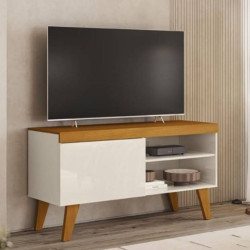 Rack Bancada Doca para Tvs até 43 " - Cinamomo/Off White