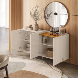 Buffet Cais 4 Portas - Cinamomo/ Off White 