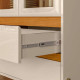 Cristaleira Brisa C/ 2 Portas 2 Gaveta - Cinamomo/Off White