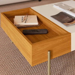 Mesa de Centro Leme - Cinamomo/Off White