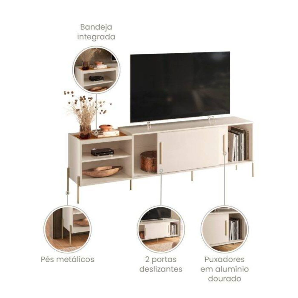 Rack Bancada Mare - Cinamomo/Off White 