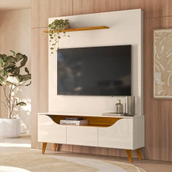 Estante Home Polo para TVs de até 55" - Cinamomo/Off White 