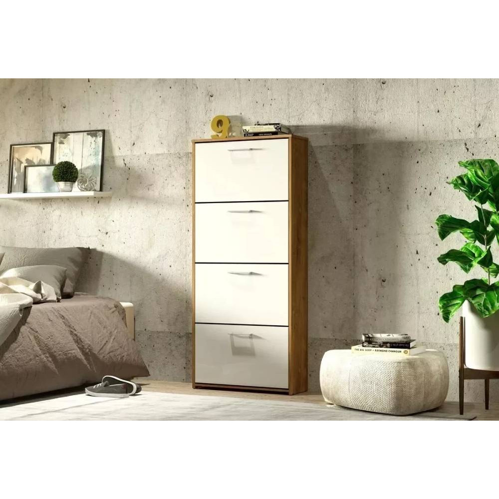 Sapateira Carol 4 portas - Nature/Off White