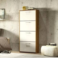 Sapateira Carol 4 portas - Nature/Off White