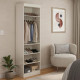 Sapateira Thor Com Espelho Reflecta 1 Porta - Off White