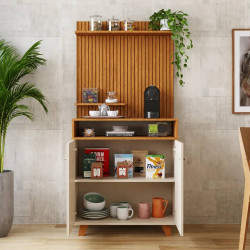 Cantinho Do Cafe Star - Off White/Nature Ripado 