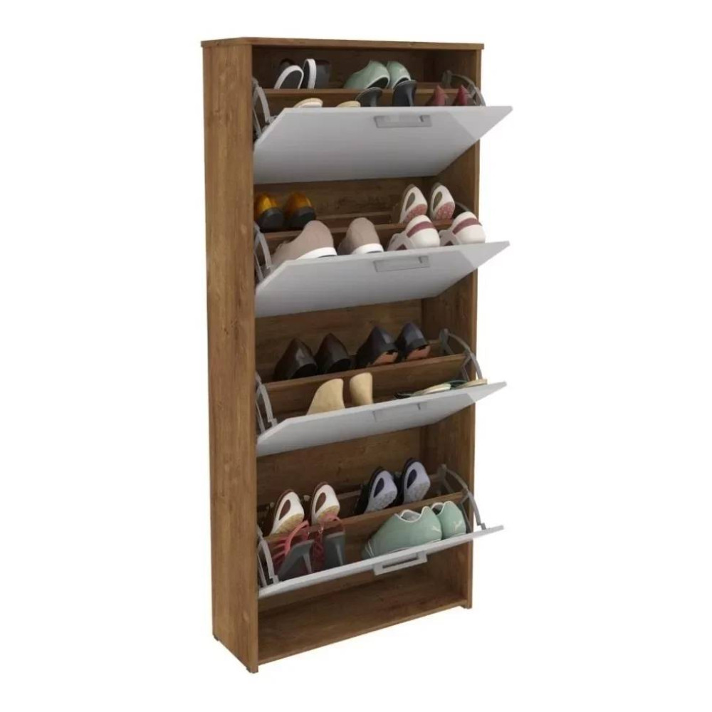 Sapateira Carol 4 portas - Nature/Off White