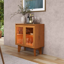 Aparador Buffet Krypton c/ Led 2 Portas - Nature