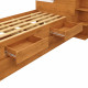 Cama Baú Hortência com Auxiliar 2 Gavetas - Nature/Branco