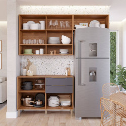 Cozinha Divina c/ 3 Peças - Cinamomo/Titanium