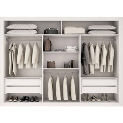 Guarda Roupa Veneza c/ Espelho 3 Portas de Correr - Branco Guarda Roupa Veneza c/ Espelho 3 Portas de Correr - Branco