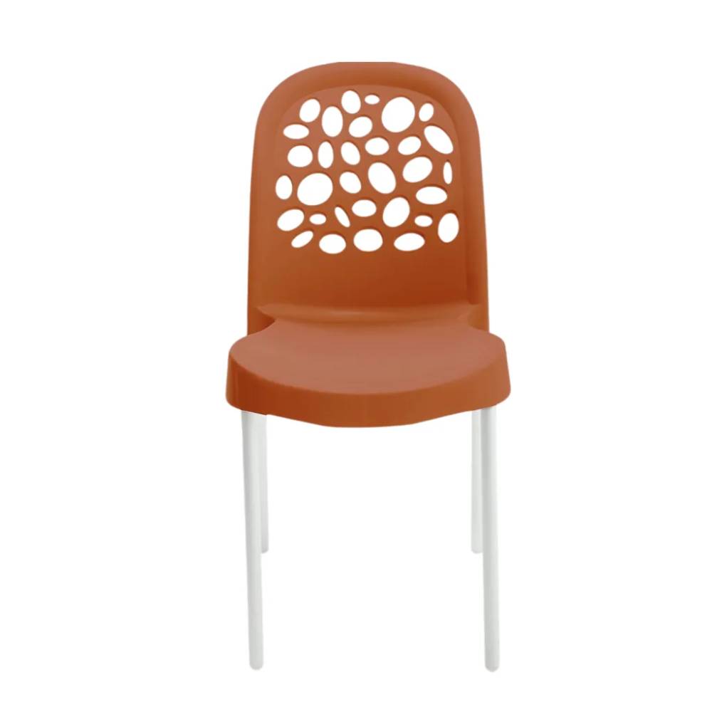 Cadeira Plastica Deluxe - Terracota