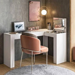 Escrivaninha de Canto com Penteadeira Jade - Branco