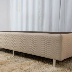 Base Box Solteiro 88x188x30 Sommier Camurça - Ortobom - Bege Base Box Solteiro 88x188x30 Sommier Camurça - Ortobom - Bege