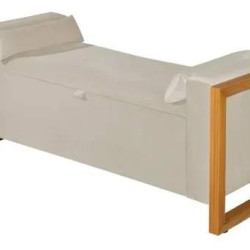 Recamier Baú Imperial Queen 150cm - Bege