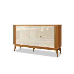 Buffet Argo 140cm - EDN Móveis - Cedro / Off White