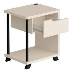 Mesa de Cabeceira JB 1010 LUXO - Perola Mesa de Cabeceira JB 1010 LUXO - Perola