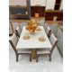 Mesa de Jantar Magic 1.20x0.80 com 4 Cadeiras Sol - Mel/Blonde Linho Bronze