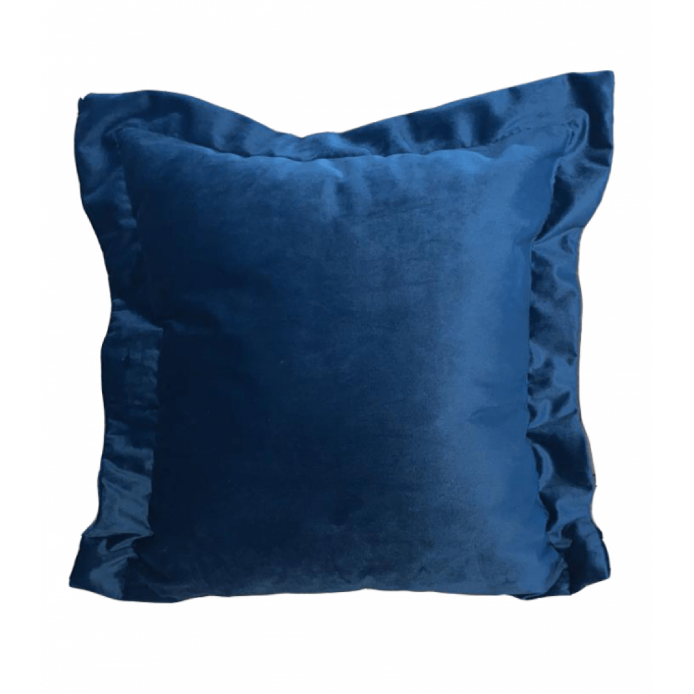 Almofada Sonho Veludo com Ziper - Azul