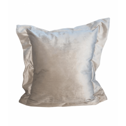 Almofada Sonho Veludo com Ziper - Bege