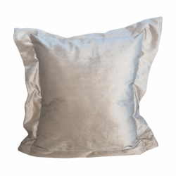 Almofada Sonho Veludo com Ziper - Bege