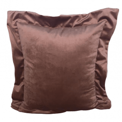 Almofada Sonho Veludo com Ziper - Cobre