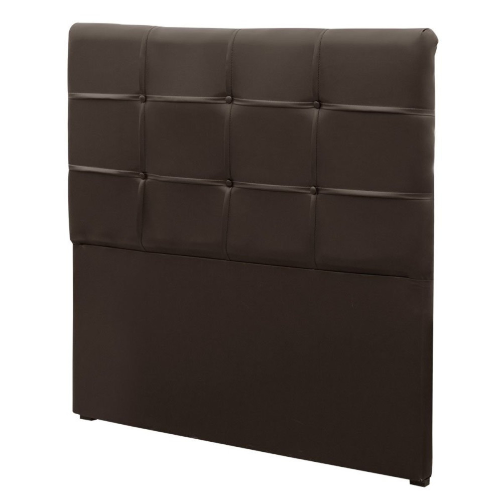 Cabeceira de Cama Box Solteiro – Courino – Marrom