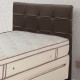Cabeceira de Cama Box Solteiro – Courino – Marrom