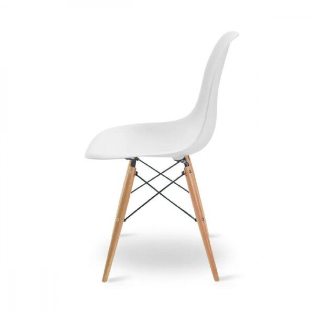 Cadeira Eames Dkr Wood – Byartdesign – Branco
