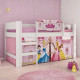 Cama Infantil Princesas Disney Play - Branco / Rosa
