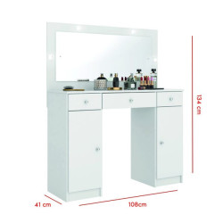 Penteadeira Camarim Carisma c/ 2 Portas 3 Gavetas - Demóbile - Branco Penteadeira Camarim Carisma c/ 2 Portas 3 Gavetas - Demóbile - Branco