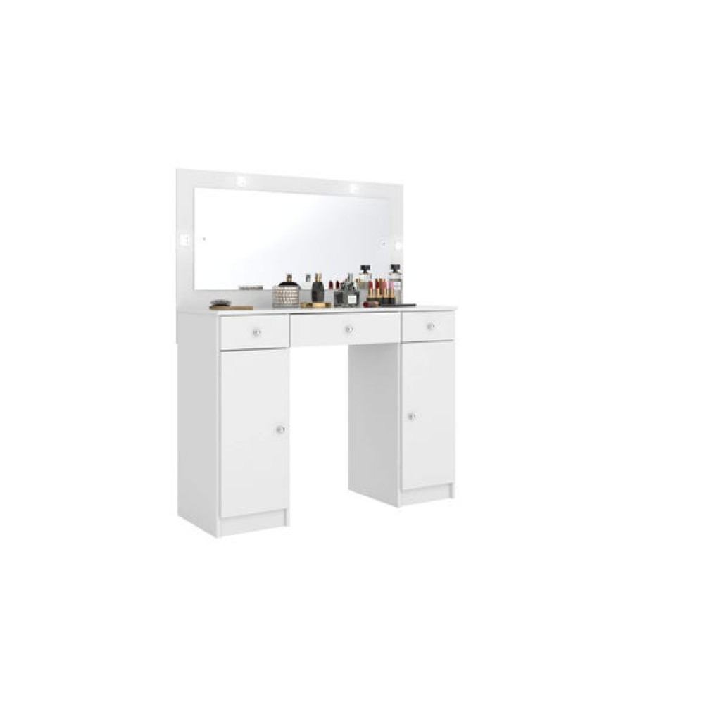 Penteadeira Camarim Carisma c/ 2 Portas 3 Gavetas - Demóbile - Branco