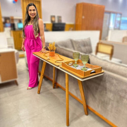 Aparador Ibiza - Off White/Naturalle