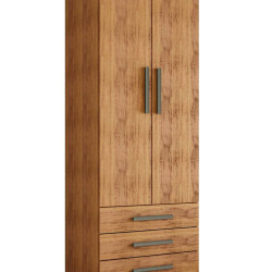 Guarda Roupa Floripa Solteiro 2 Portas 3 Gavetas Rud Rack - Cedro Guarda Roupa Floripa Solteiro 2 Portas 3 Gavetas Rud Rack - Cedro