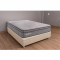 Colchão Ortobom Exclusive Sleep Casal Molas Ensacadas 138x188x32cm + Base Baú Carioca Casal Courino - Bege